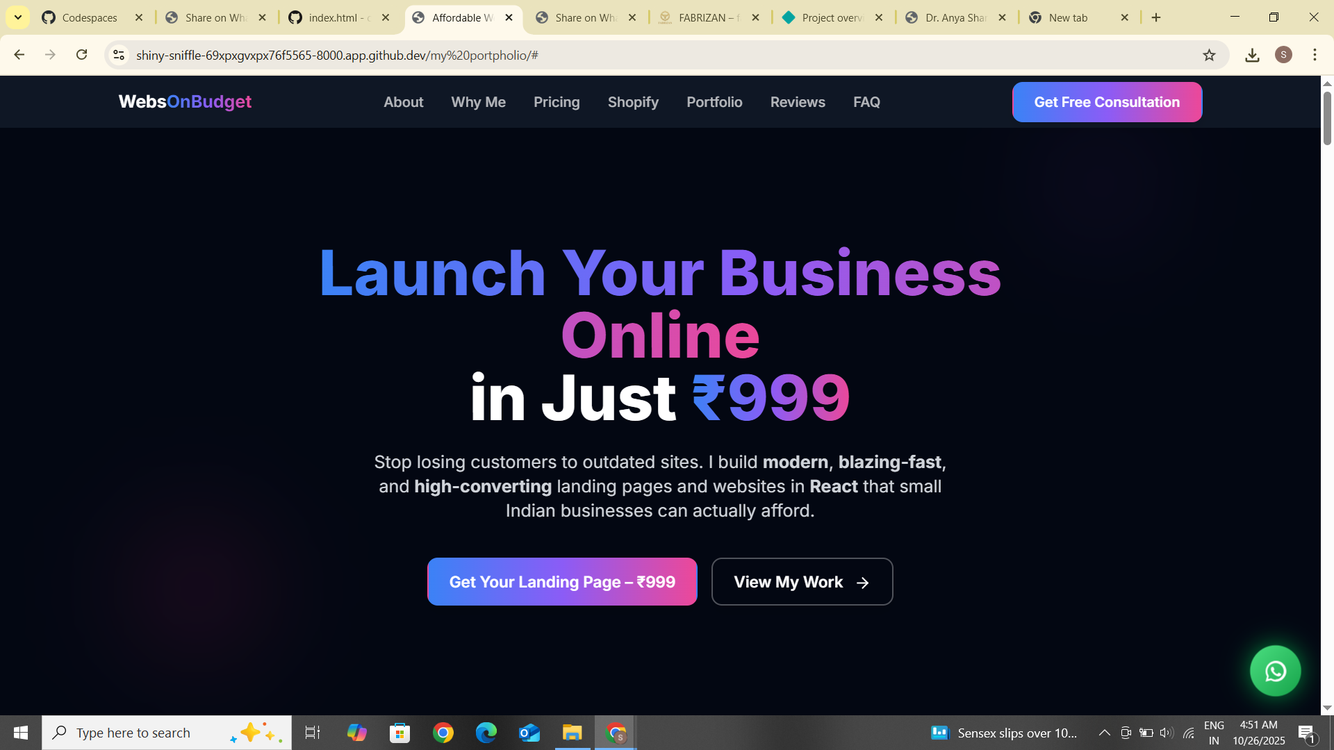 Affordable Webs Portfolio