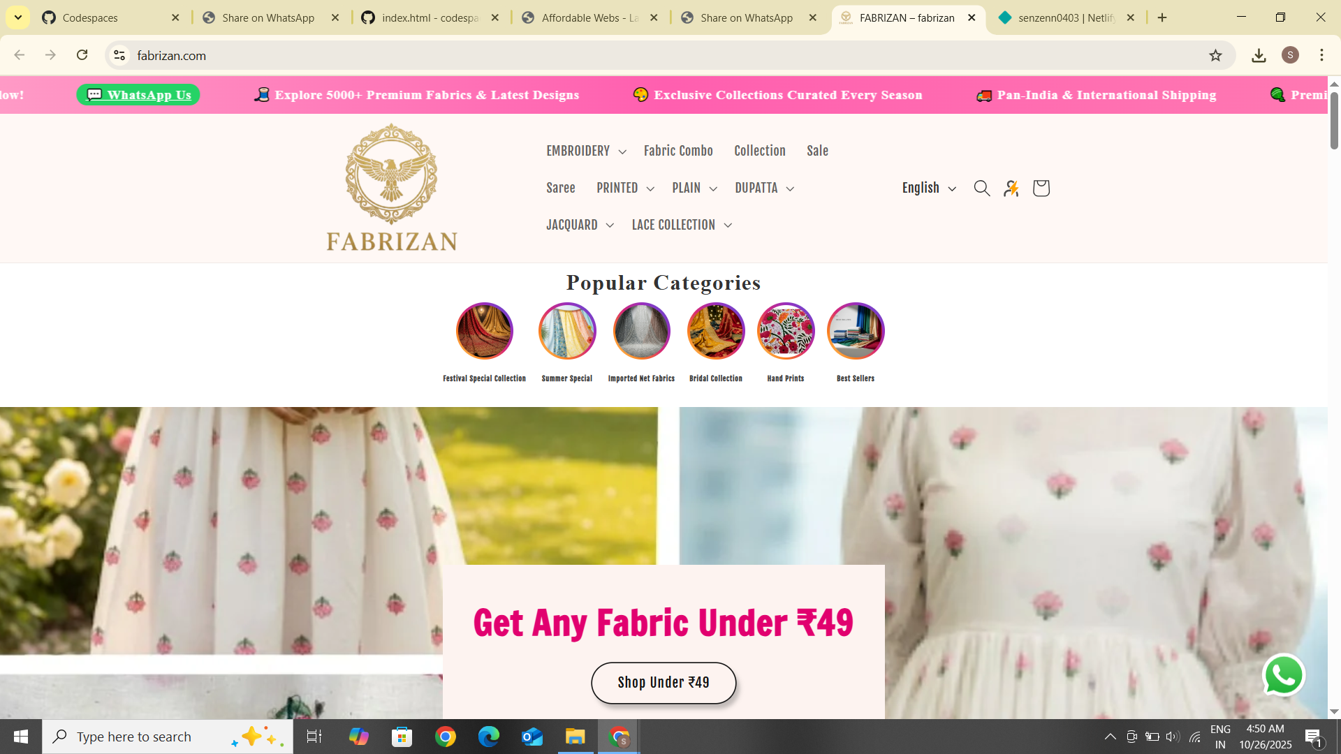 Fabrizan Shopify Store
